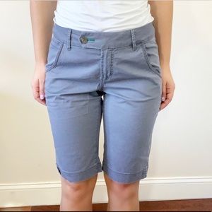 Worn Jeans Cotton Bermuda Shorts